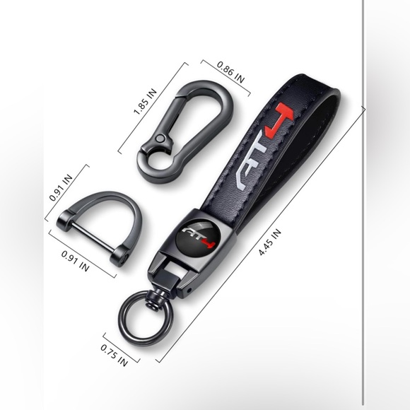 NWT GMC AT4 logo car Key Chain & key fob holder - Picture 2 of 5